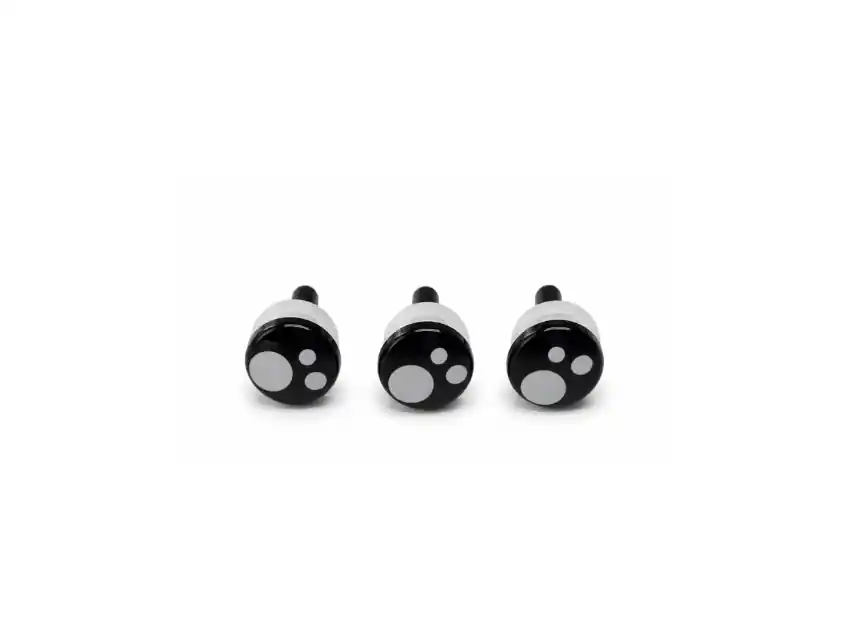 OJOS PLASTICOS CON TARUGO Y SEGURIDAD 8MM X 50UN (50 PARES) APROX