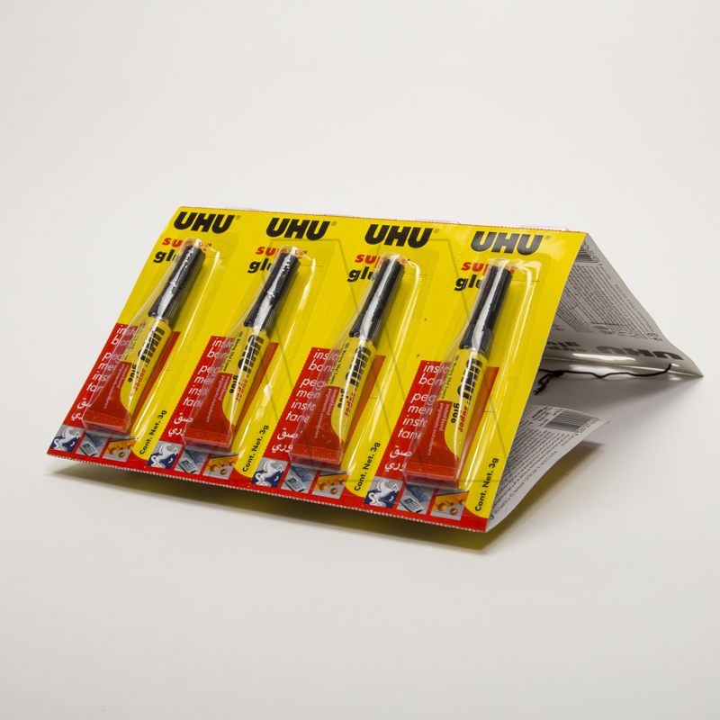 PEGAMENTO SUPER GLUE UHU 3GR X 12UN