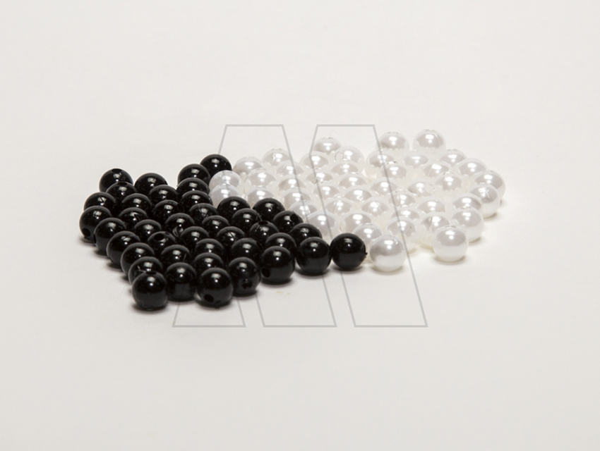 PERLAS BLANCAS-NEGRAS NRO 6 X 13GRS