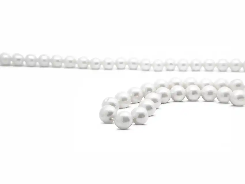 PERLAS BLANCAS Nº3 EN HILO X 12 TIRAS