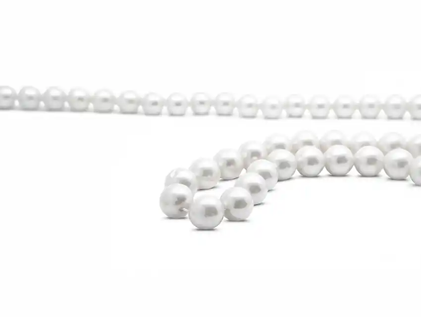 PERLAS BLANCAS Nº4 EN HILO X 12 TIRAS