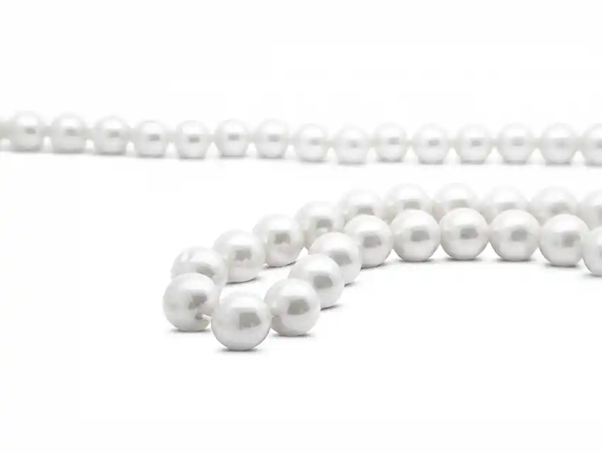 PERLAS BLANCAS Nº5 EN HILO X 12 TIRAS