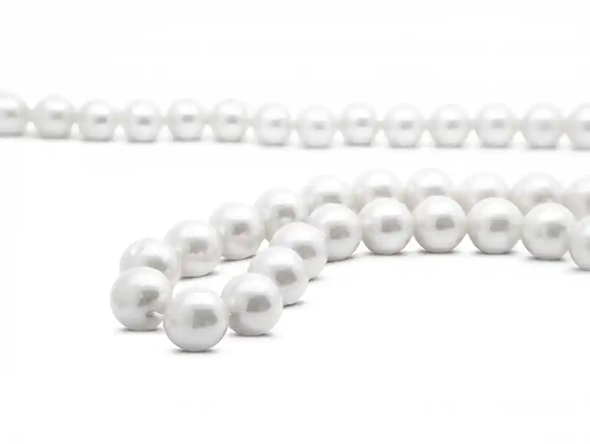 PERLAS BLANCAS Nº6 EN HILO X 12 TIRAS