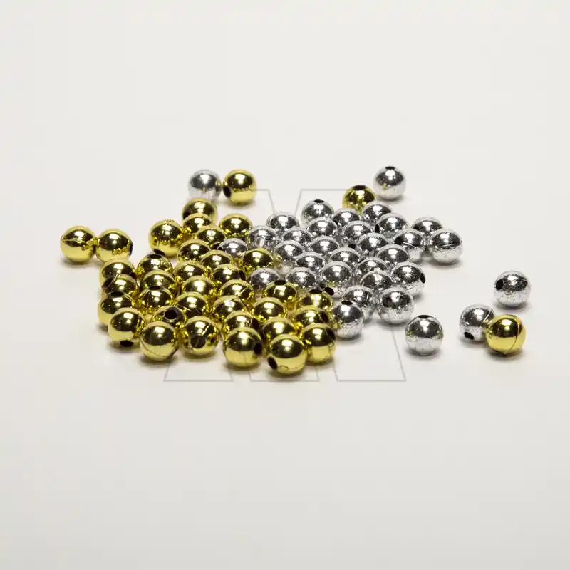 PERLAS METALIZADAS DORADO/PLATEADO 8MM X 50GRS