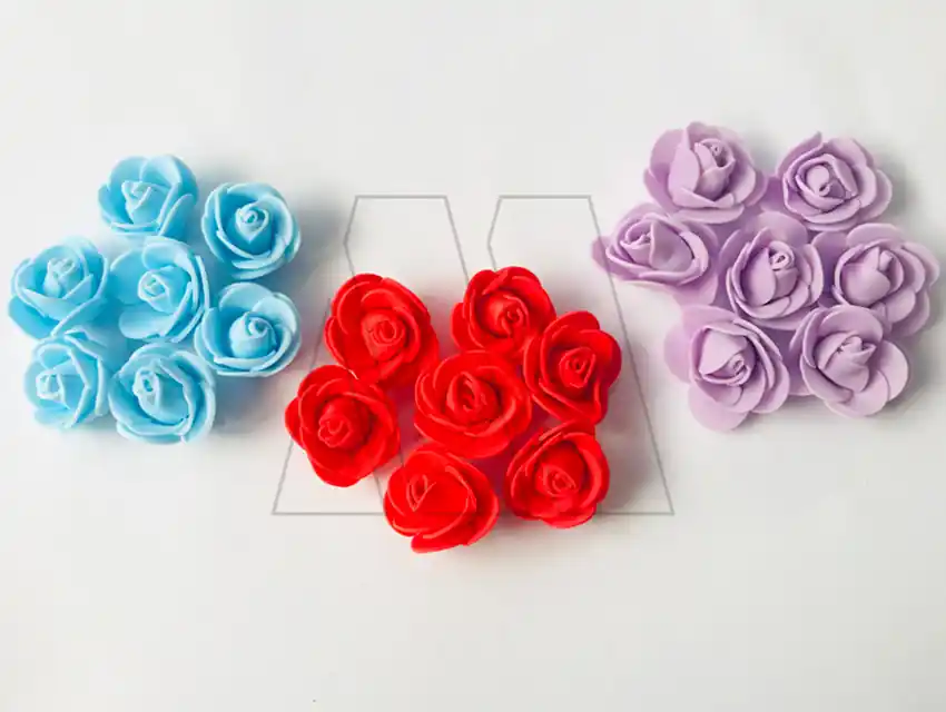 FLOR GOMA EVA GRANDE P/MANUALIDADES CBX X 12UN