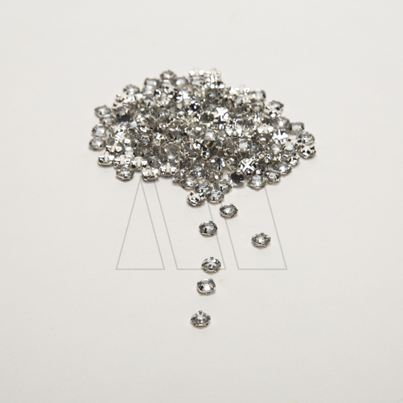 STRASS P/COSER BASE METALICA Nº16 4MM X 200UN