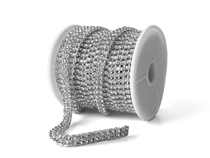 STRASS CADENA DOBLE NRO 6 5MM X 10YDS