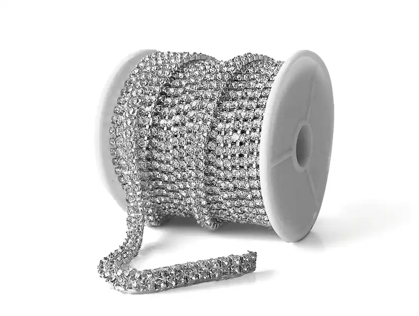 STRASS CADENA DOBLE NRO 6 5MM X 10YDS