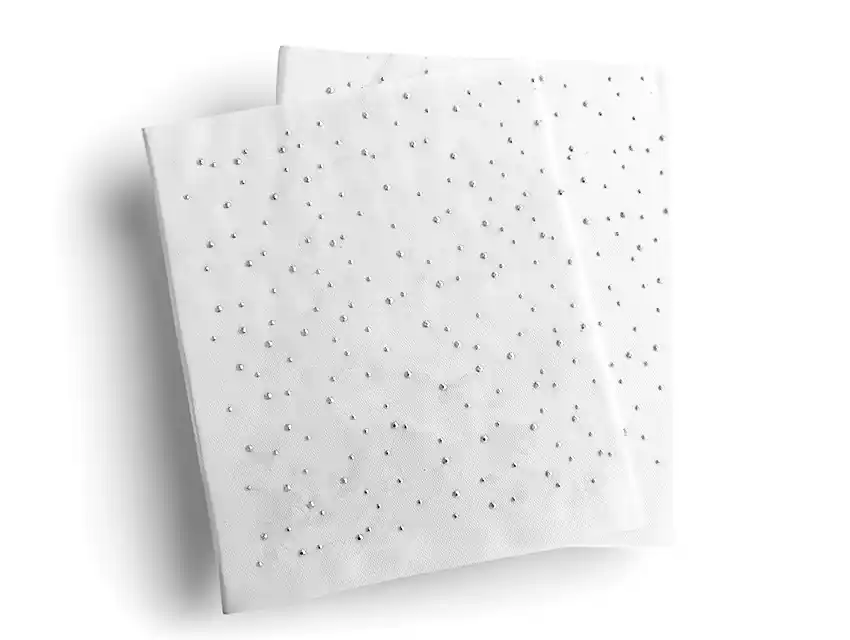 PLANCHA LLUVIA DE STRASS TERMOADHESIVO 30CM X 30CM X UN