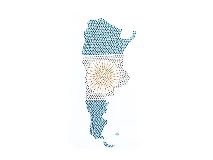 APLIQUE STRASS TERMOPEGABLE MAPA ARGENTINA 12CM X 30CM X UN