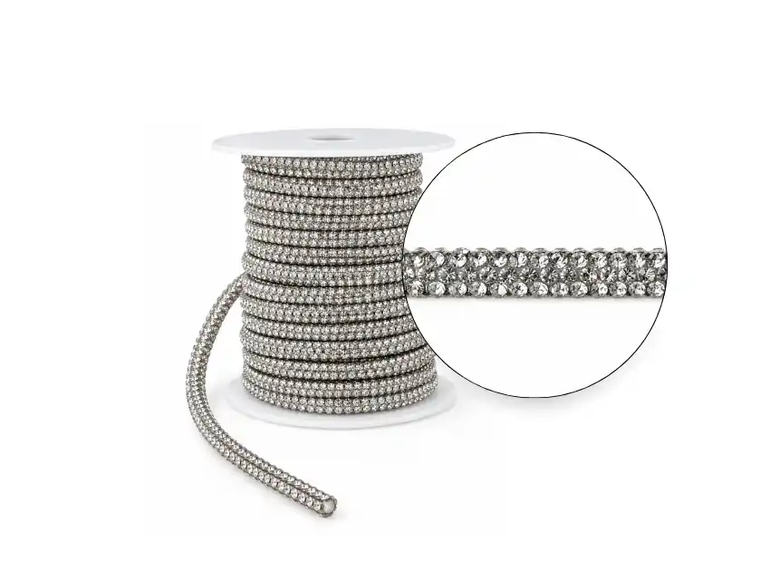 CORDON STRASS CRISTAL 5MM X 9,17MTS