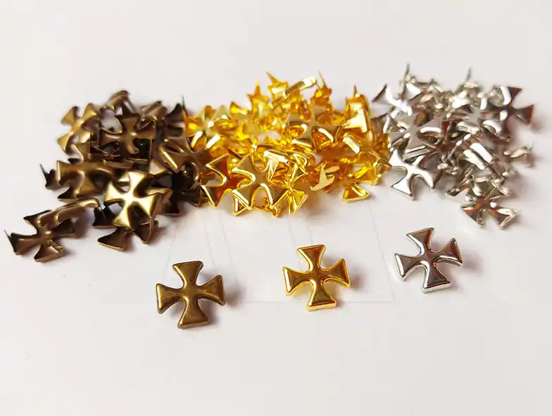 TACHA C/PATITAS CRUZ 12MM X 100UN