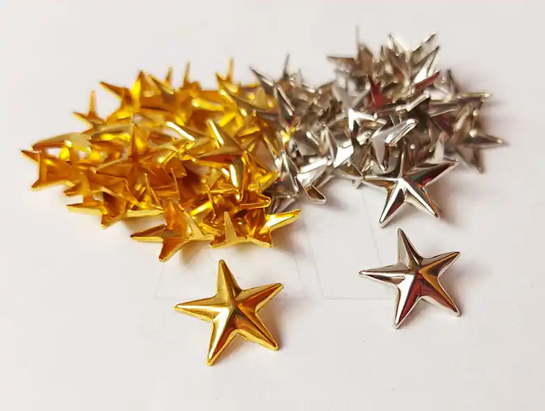 TACHA C/PATITAS 15MM ESTRELLA  X 100UN