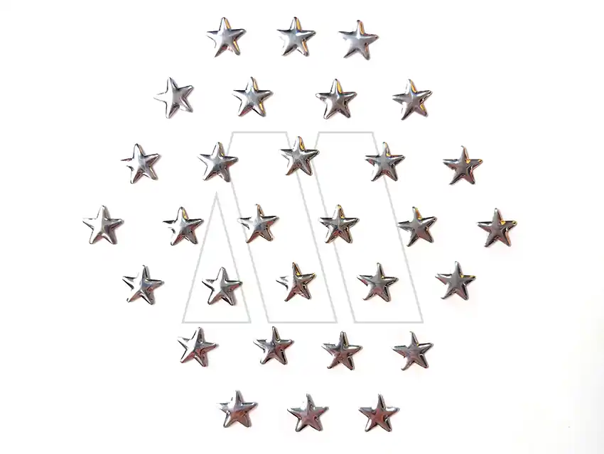 TACHA TERMOAD HOTFIX ESTRELLA 10MM X 10MM X 100UN APROX