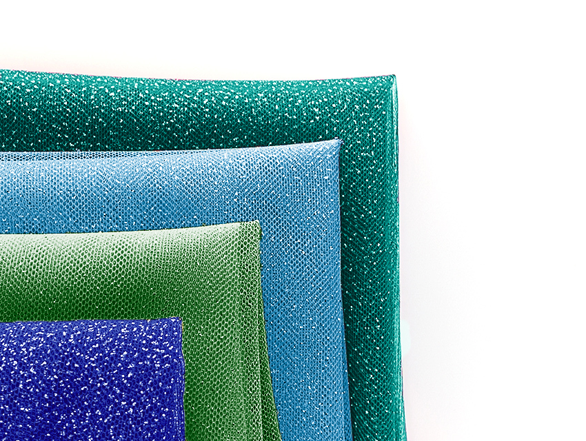 TUL C/ GLITTER PLATEADO X 1.50MTS (PRECIO X METRO) 