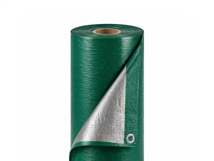 TELA RAFIA LAMINADA VERDE CON OJAL REFORZADO 2MTS X 50MTS