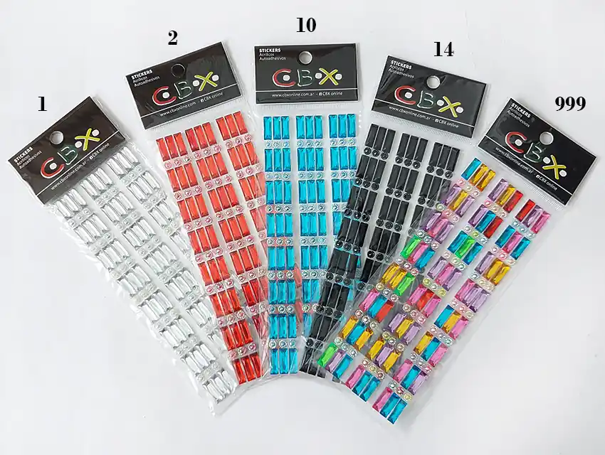 STICKERS ACRILICOS AUTOADHESIVOS CBX X PLANCHA