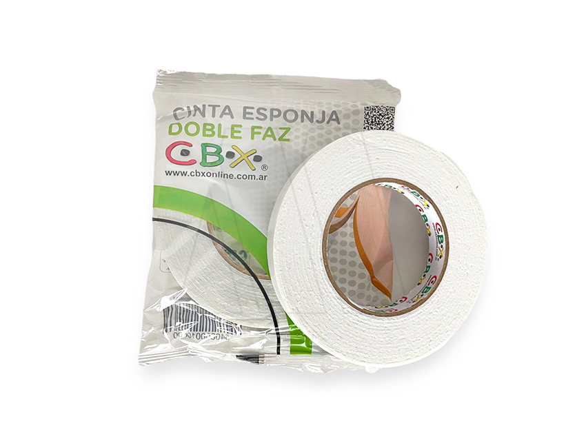 CINTA ESPONJA DOBLE FAZ CBX 18MM X 5MTS