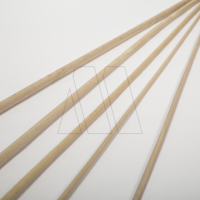 VARILLA MADERA SIN LUSTRAR 08MM X 1MT