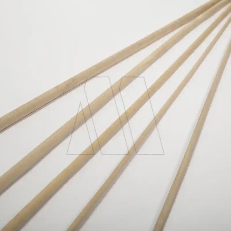 VARILLA MADERA SIN LUSTRAR 08MM X 1MT