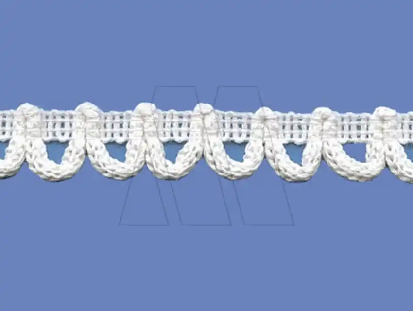 PUNTILLA ALGODON FB OJAL BLANCO 1,2 CM X 10 MTS