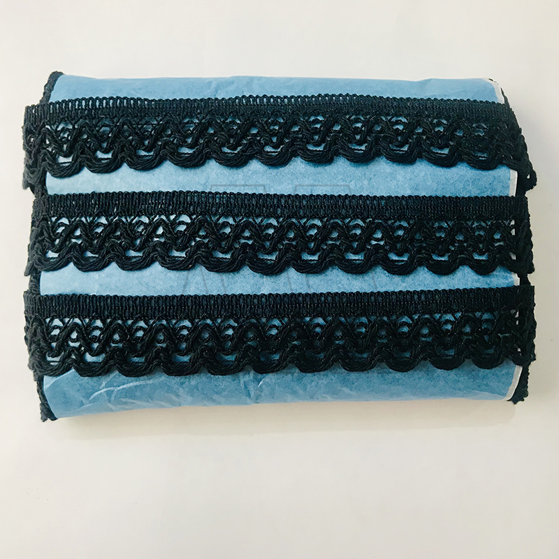 PUNTILLA ALGODON NEGRA ST 2,5CM X 20MT