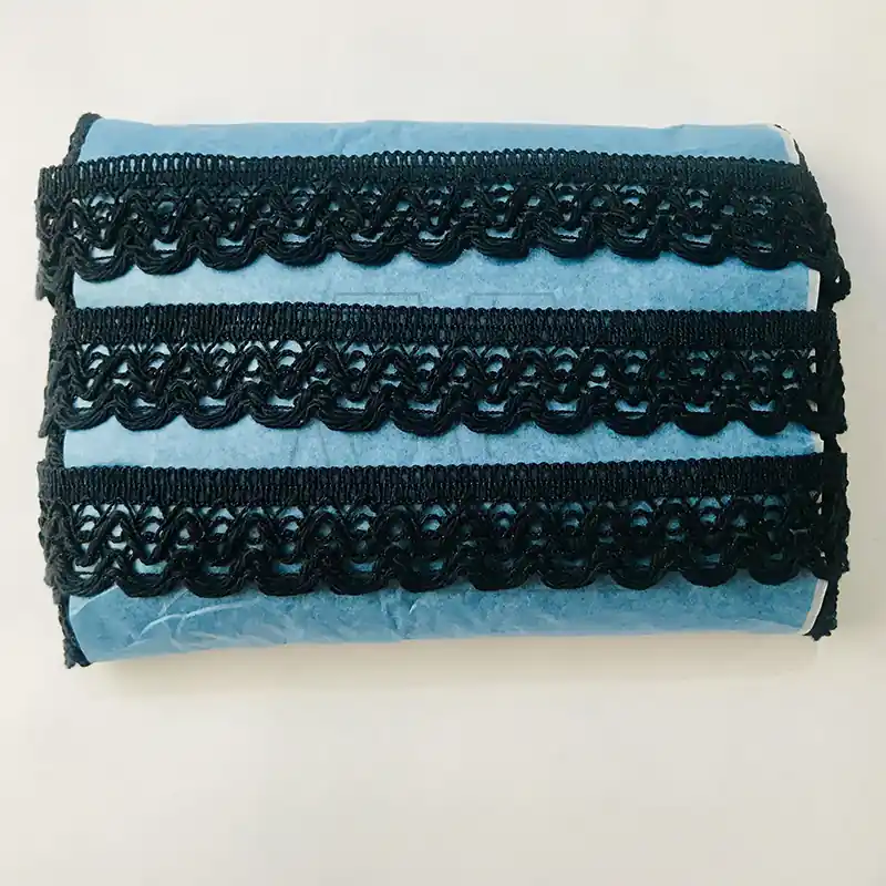 PUNTILLA ALGODON NEGRA ST 2,5 CM X 20 MTS