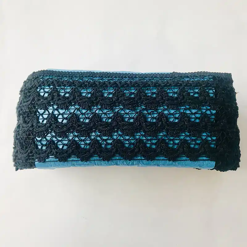 PUNTILLA ALGODON NEGRA ST 8,5 CM X 12 MTS