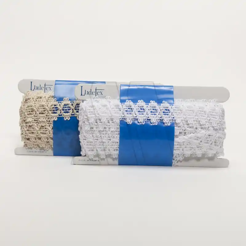 PUNTILLA ALGODON ROMBOS 3CM X 10MTS