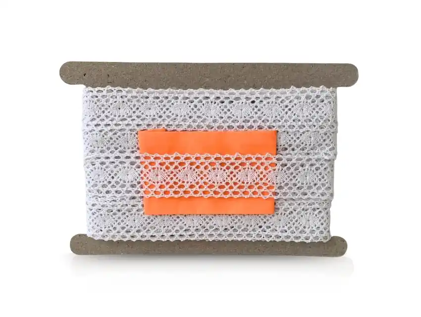 ENTREDOS ALGODON BLANCO BOLILLO 3 CM X 9,14 MTS