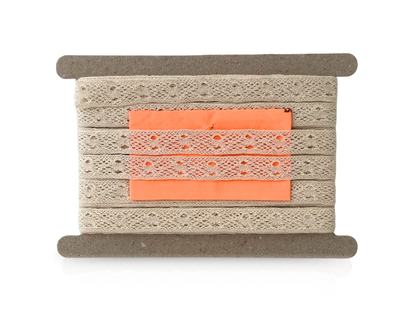 ENTREDOS ALGODON NATURAL BOLILLO 1,5CM X 10YDS 