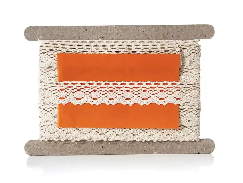 PUNTILLA ALGODON NATURAL BOLILLO 2,5 CM X 9,14 MTS