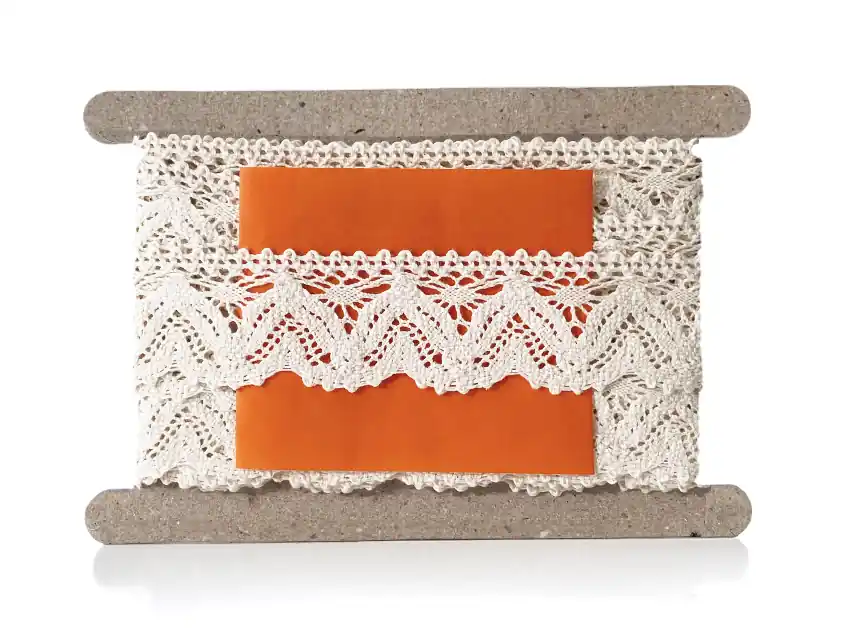 PUNTILLA ALGODON NATURAL BOLILLO 4,5 CM X 9,14 MTS