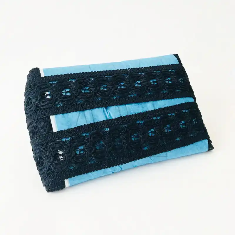 PUNTILLA ALGODON NEGRA ST ENTREDOS 4,5 CM X 12 MTS