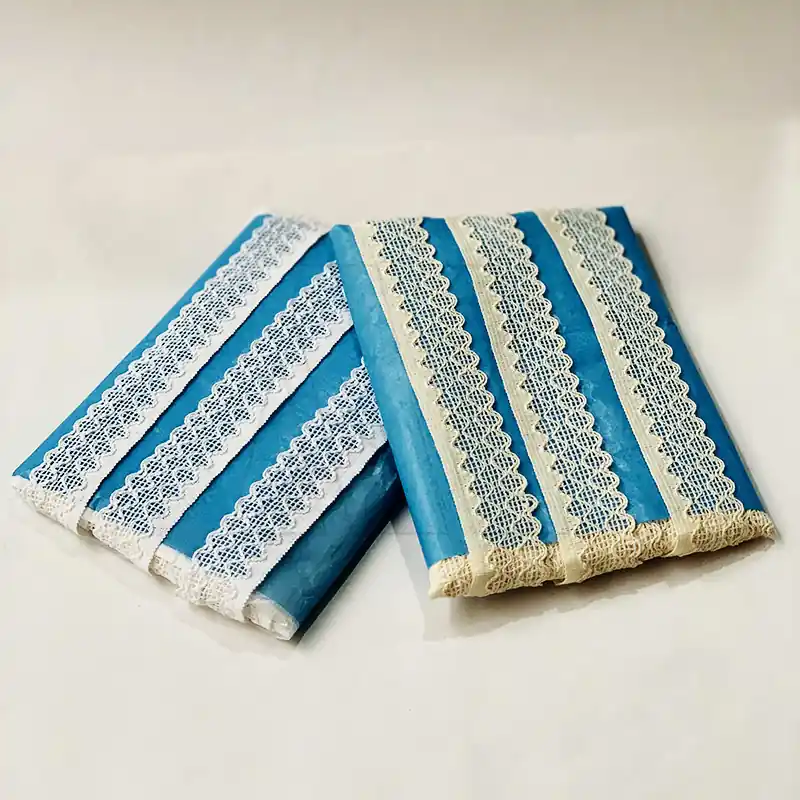 PUNTILLA ALGODON NATURAL - BLANCO 3 CM X 12 MTS