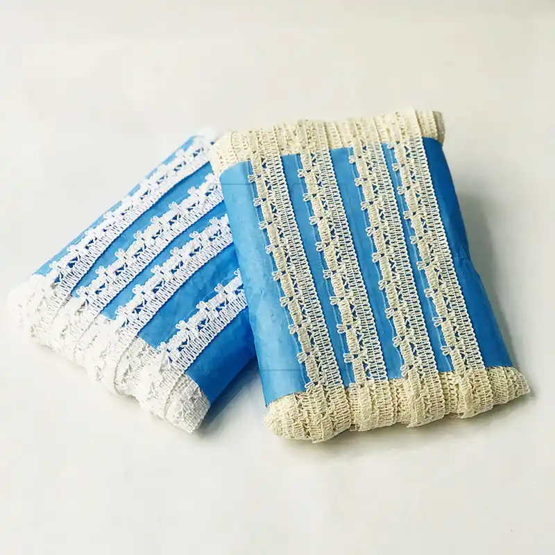 PUNTILLA ALGODON NATURAL - BLANCO 1,5 CM X 20 MTS