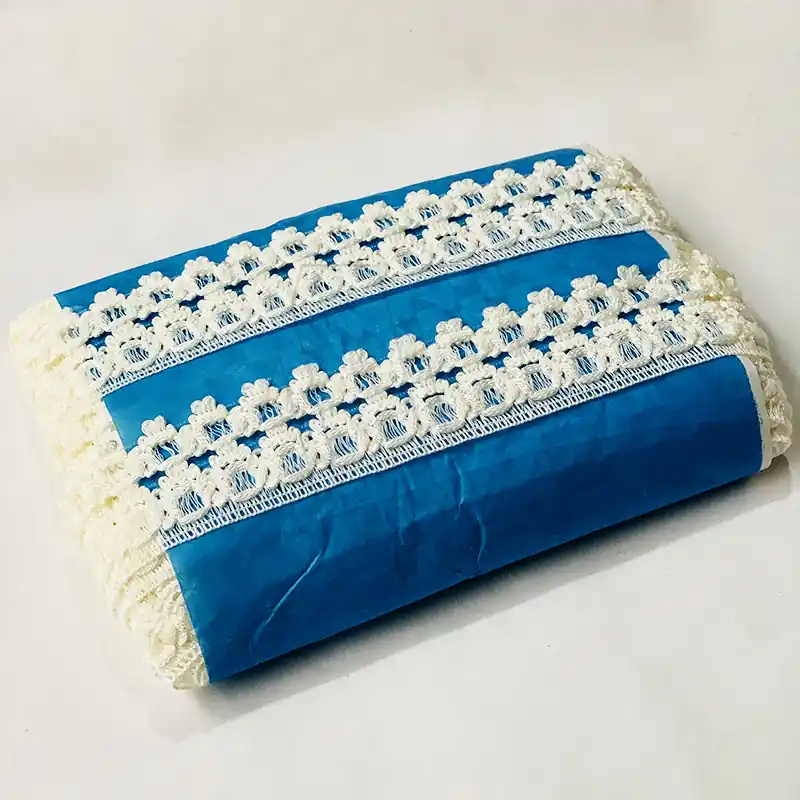 PUNTILLA ALGODON BLANCA ST 3,5 CM X 12 MTS