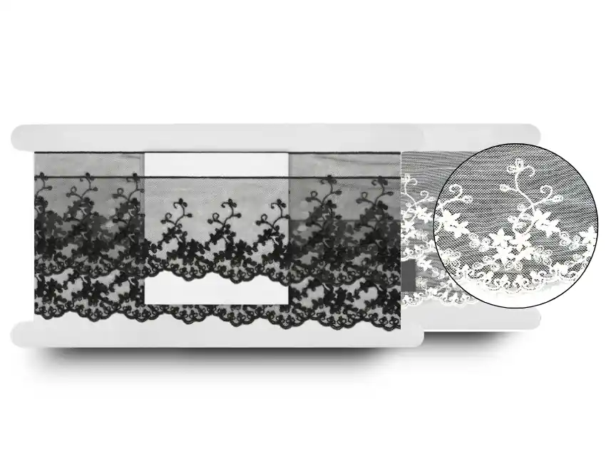 TUL BORDADO PRIMAVERA 9CM X 15YDS