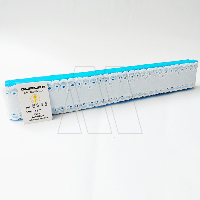 BRODERIE BATISTA BLANCO 2,5CM X 13,7MTS