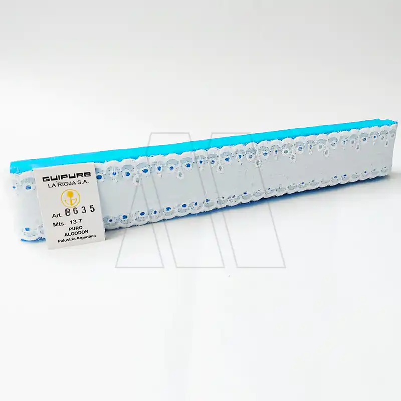 BRODERIE BATISTA BLANCO 2,5 CM X 13,7 MTS