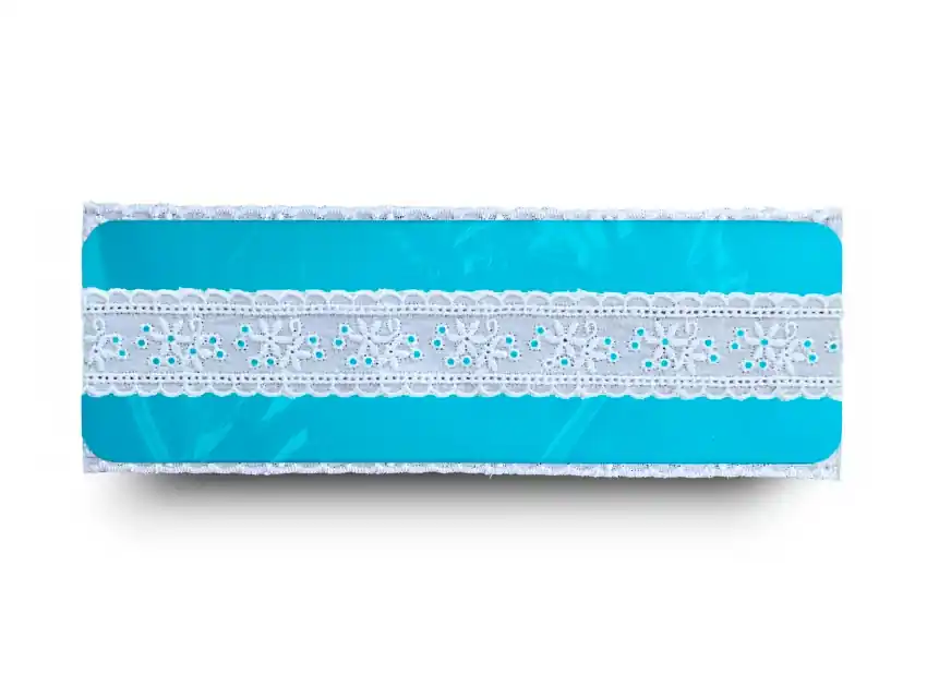 BRODERIE ENTREDOS ALGODON 2,7CM X 13,7 MTS 