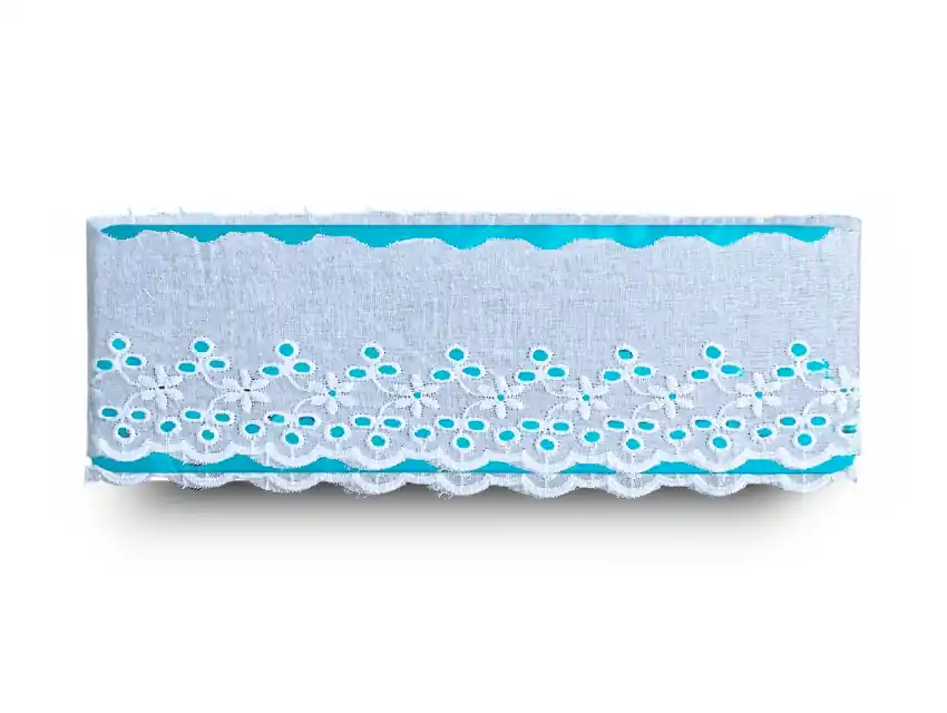 BRODERIE ALGODON 7 CM X 13,7 MTS