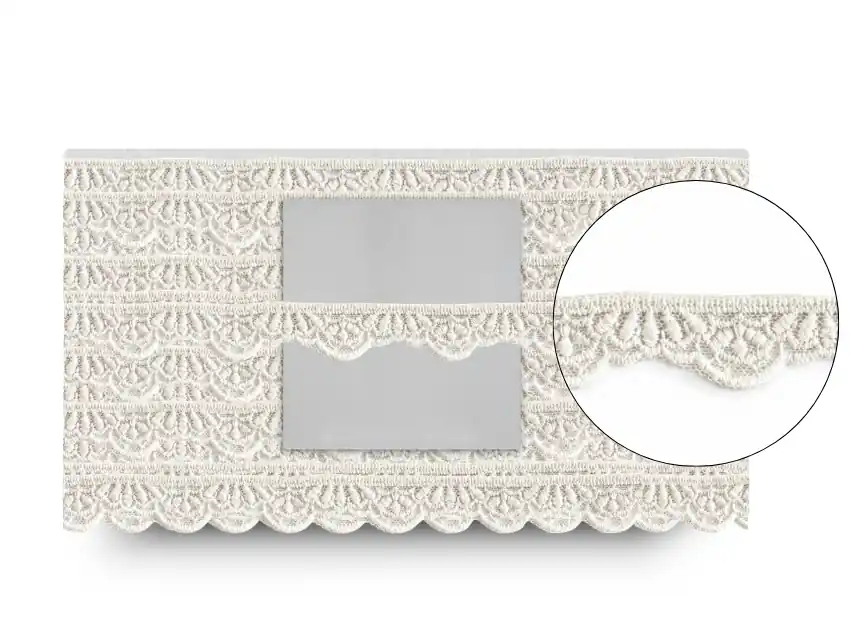 PUNTILLA TUL BORDADO 2CM X 14MTS