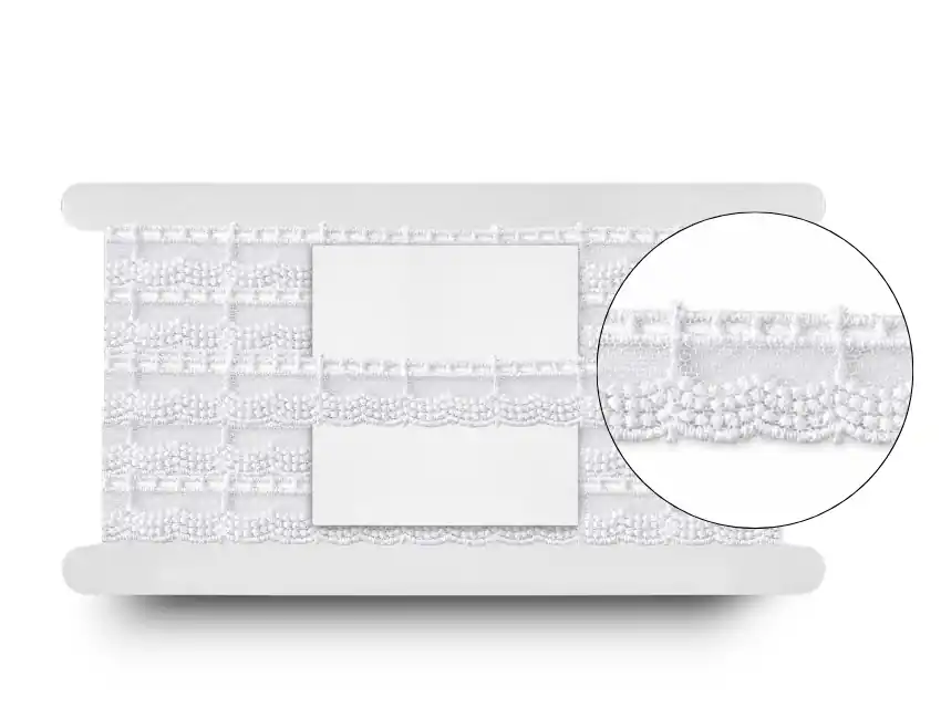 TUL BORDADO 1,9CM X 14MTS