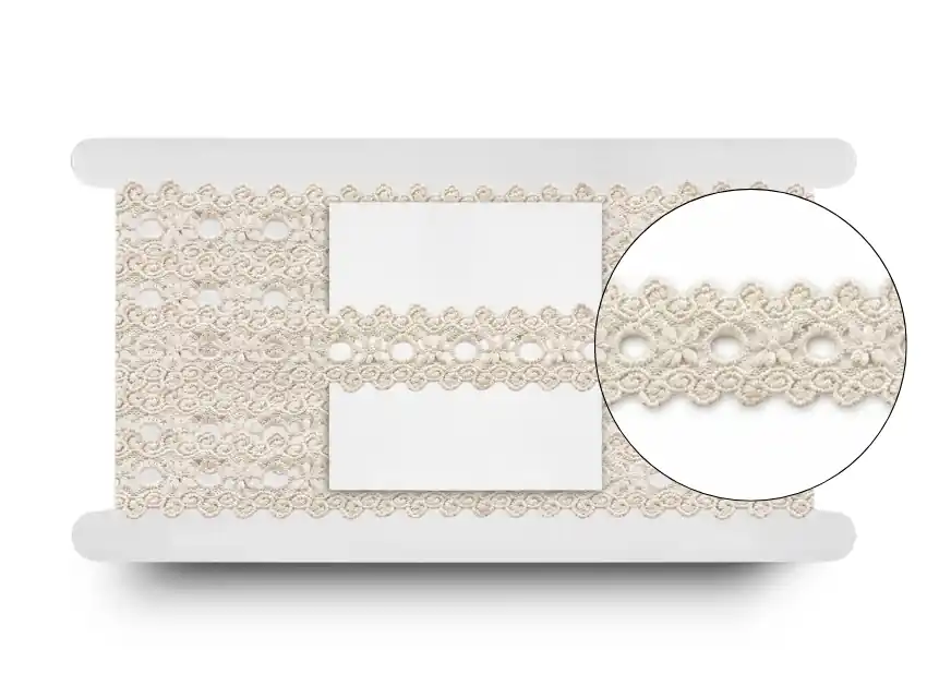 TUL BORDADO ENTREDOS PASACINTA 3CM X 14MTS