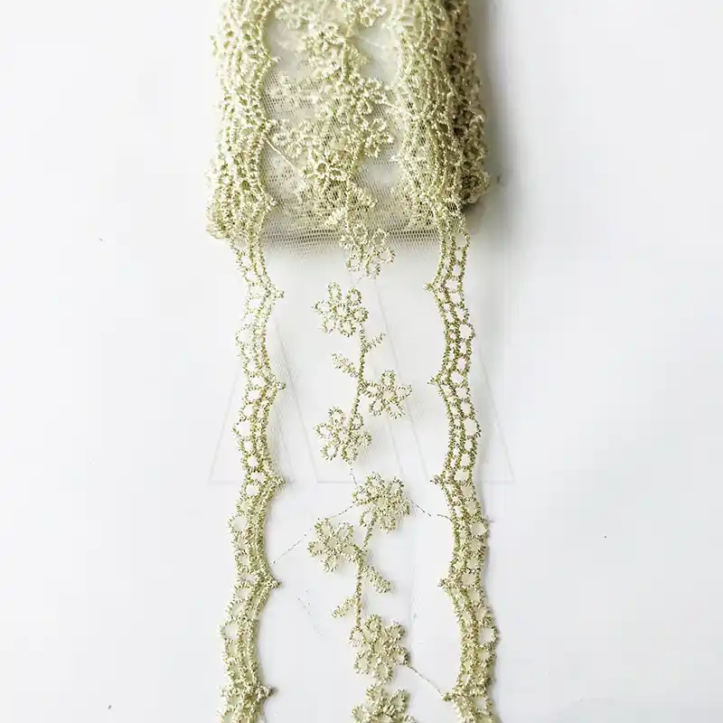 TUL BORDADO MADRID 7 CM X 13,7 MTS