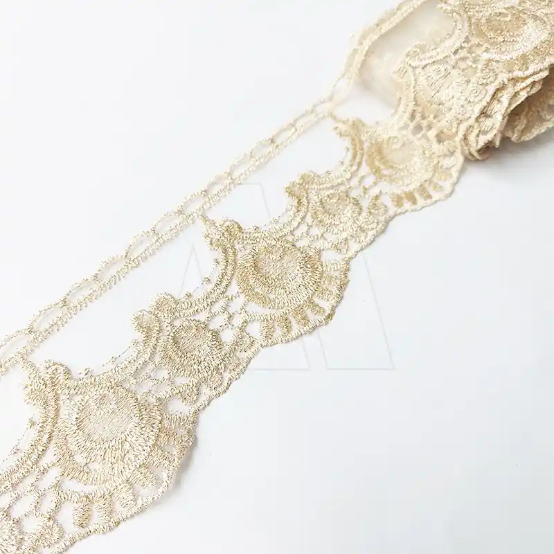 TUL BORDADO AMAZONA 6 CM X 13,7 MTS