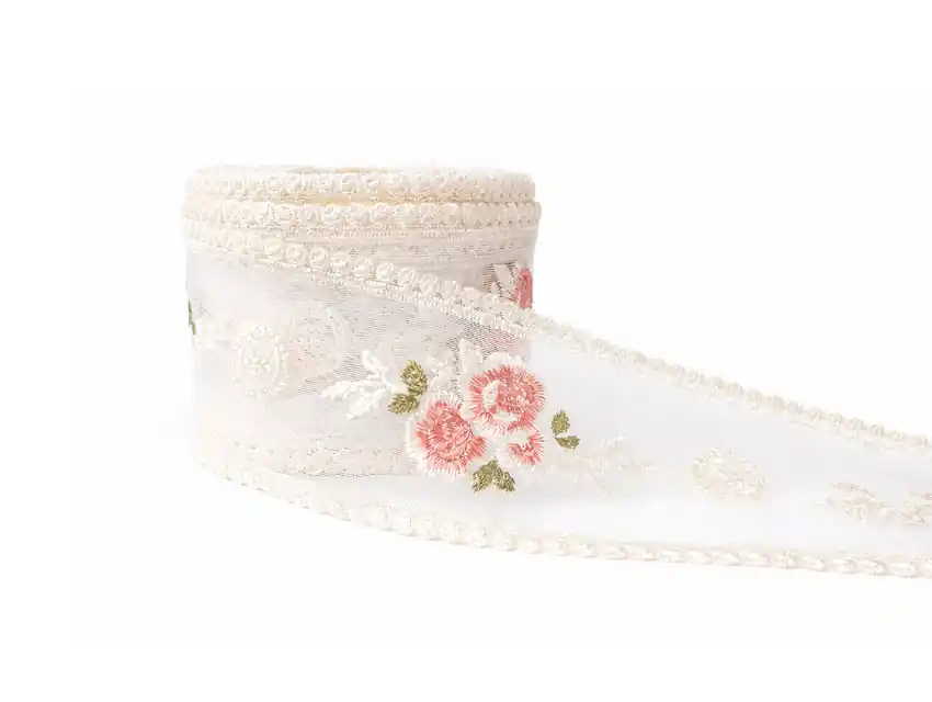 TUL BORDADO GEISHA 90 MM X 13,7 MTS