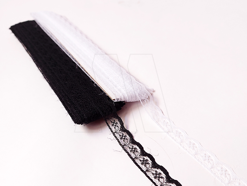 PUNTILLA DE NYLON 1,2 CM DE ANCHO X 20 YDS