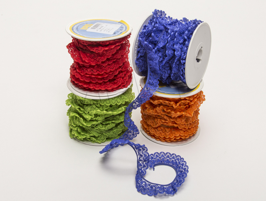 PUNTILLA NYLON FRUNCIDA SIMPLE FB X 10MTS